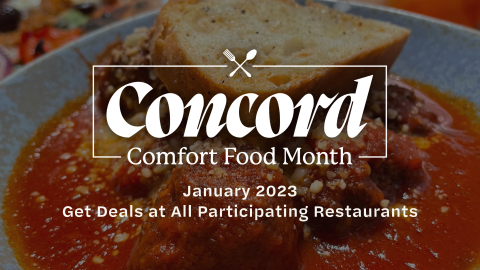 NEW COMFORT FOOD MONTH EVENT PLANNED FOR JANUARY IN CONCORD