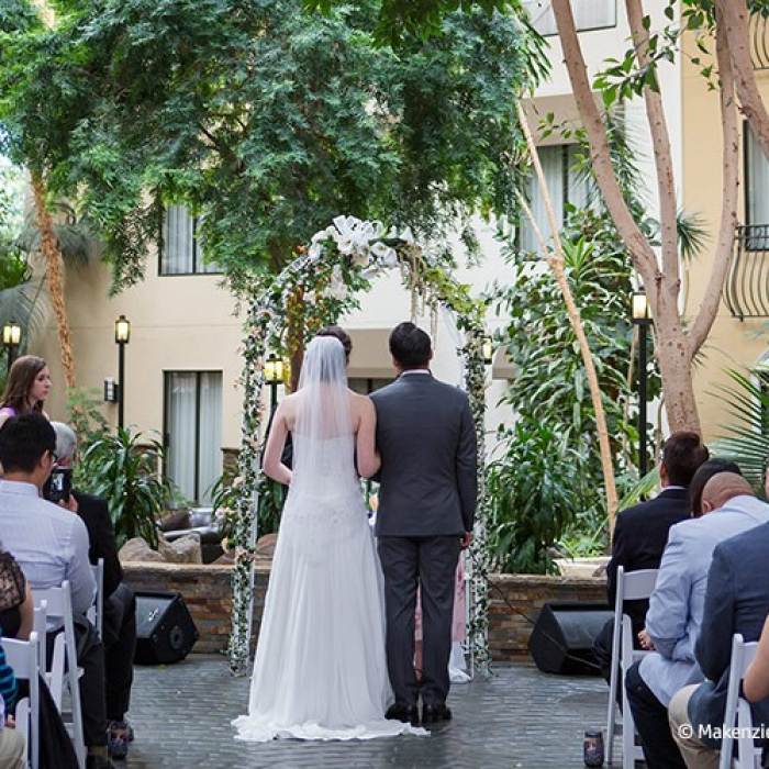 outdoor wedding ceremony