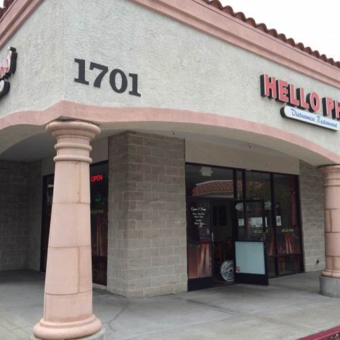 exterior of hello pho restaurant