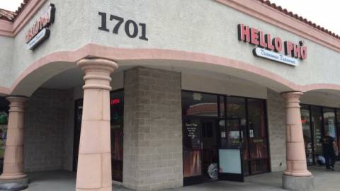 exterior of hello pho restaurant