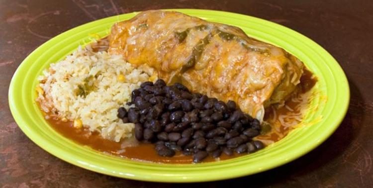 mexican food dinner plate