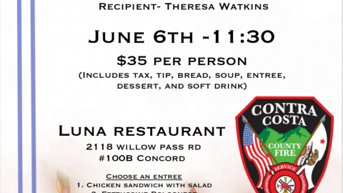 The 4th Annual Contra Costa County Fire Fighter of the Year Luncheon