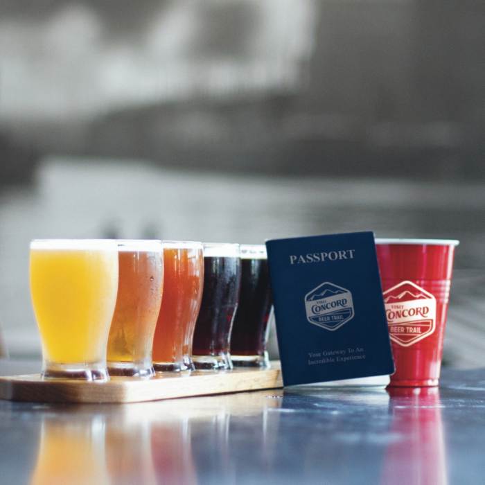 beer flight and a passport