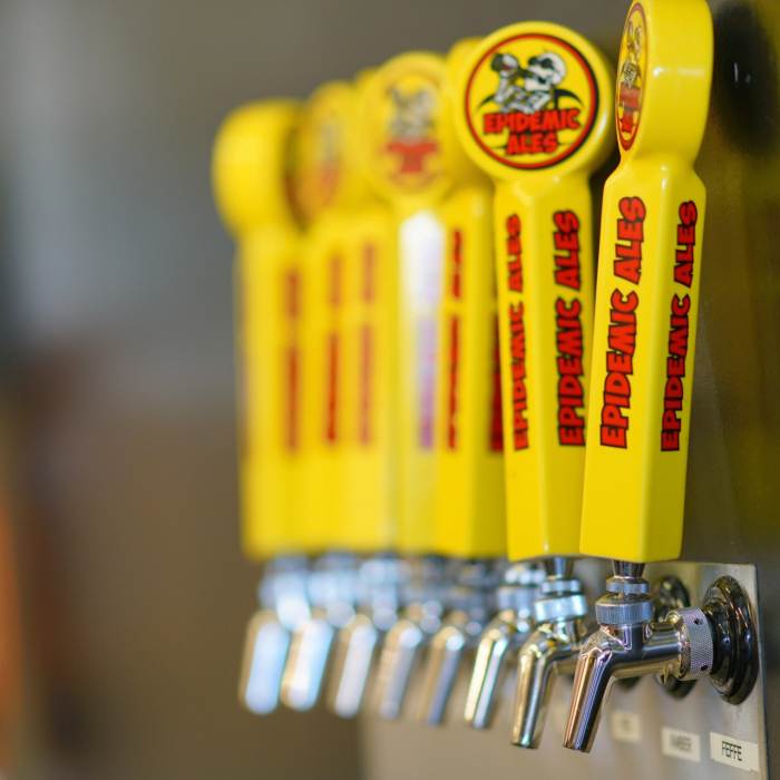 Epidemic Ales beer taps