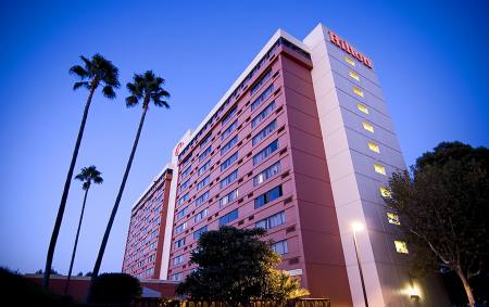 Exterior of Hilton Hotel