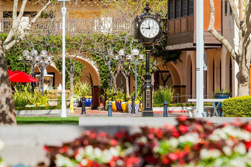 clocktower in plaza